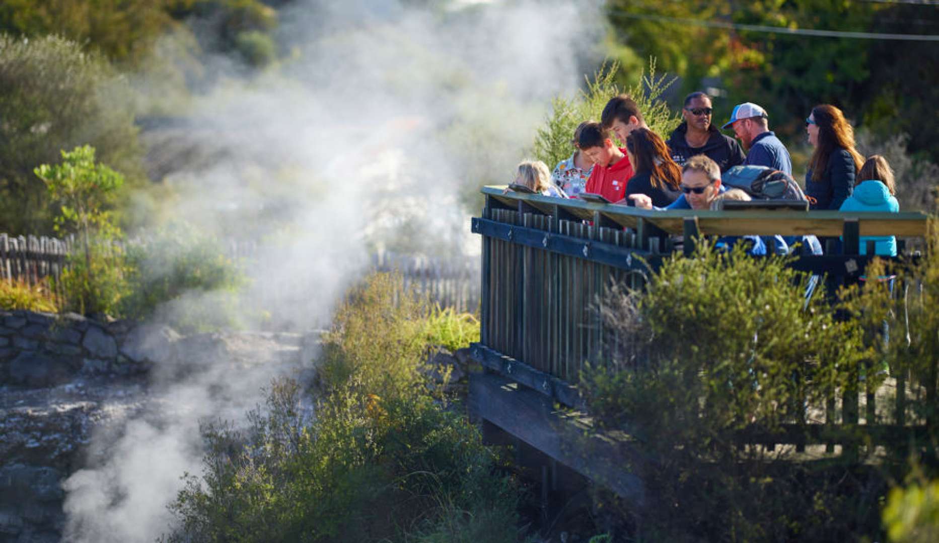 Hot Steem Natural Geothermal Pools viewing